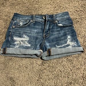 American Eagle Ripped Jean Shorts